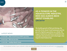 Tablet Screenshot of inveaquaculture.com